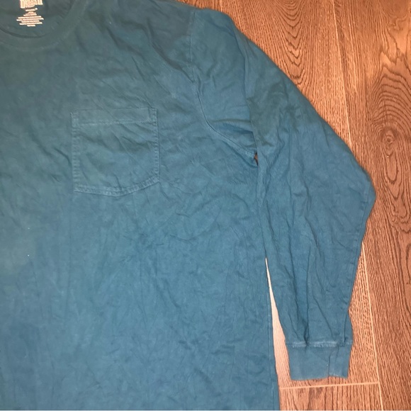 Duluth Trading Longtail T Shirt Mens 3XL Blue Long Sleeve 100% Cotton Workwear - Picture 4 of 11